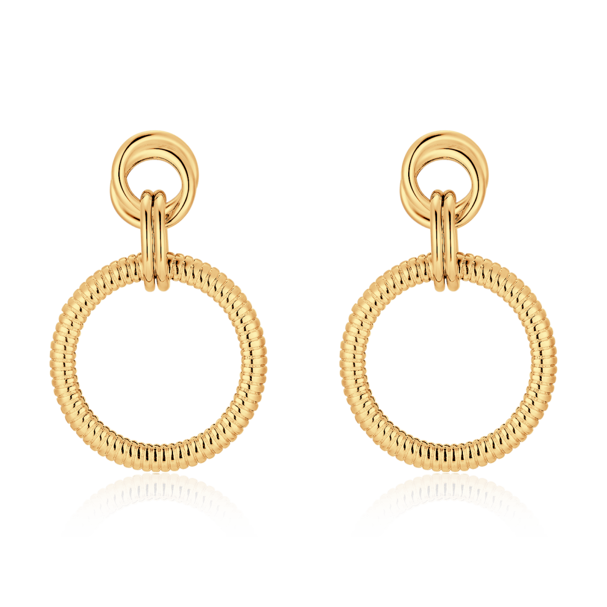Textured Hoop Earrings