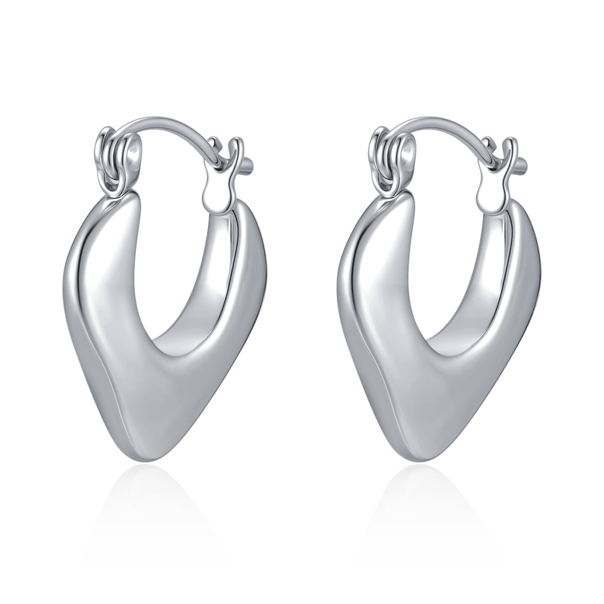 Triangular Hoop Earrings - SophiaJewels