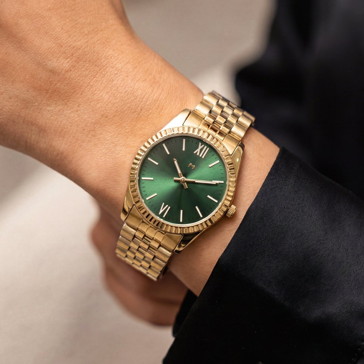 Century Watch ~ Gold-Green