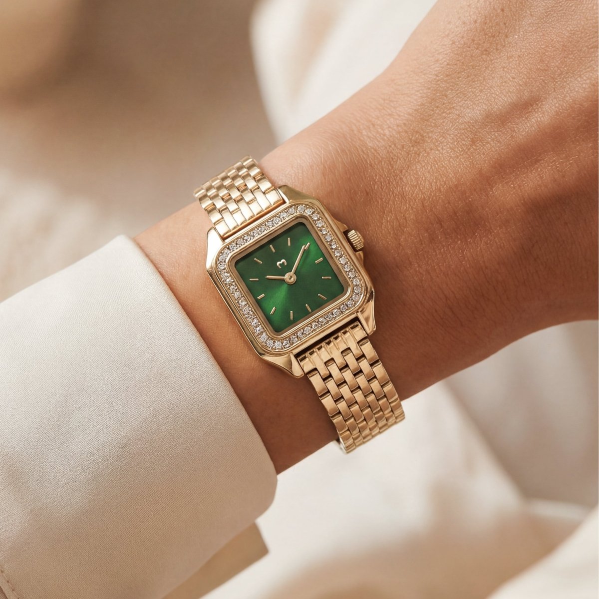 Hampton Lux Watch ~ Gold-Green