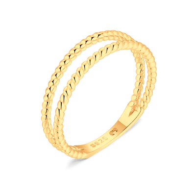 Twisted Lines Ring