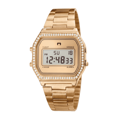 Vintage Glitter Digital Watch ~ Gold