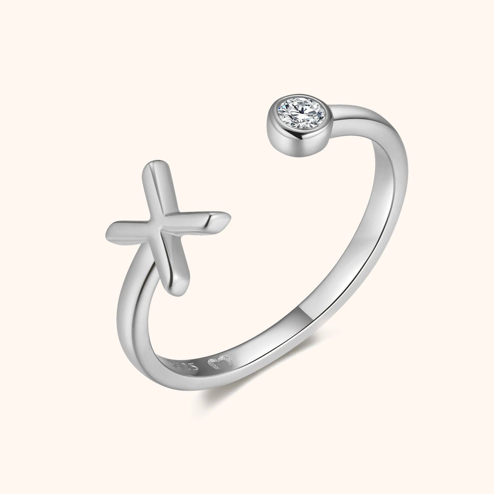 Top Letter Ring - SophiaJewels