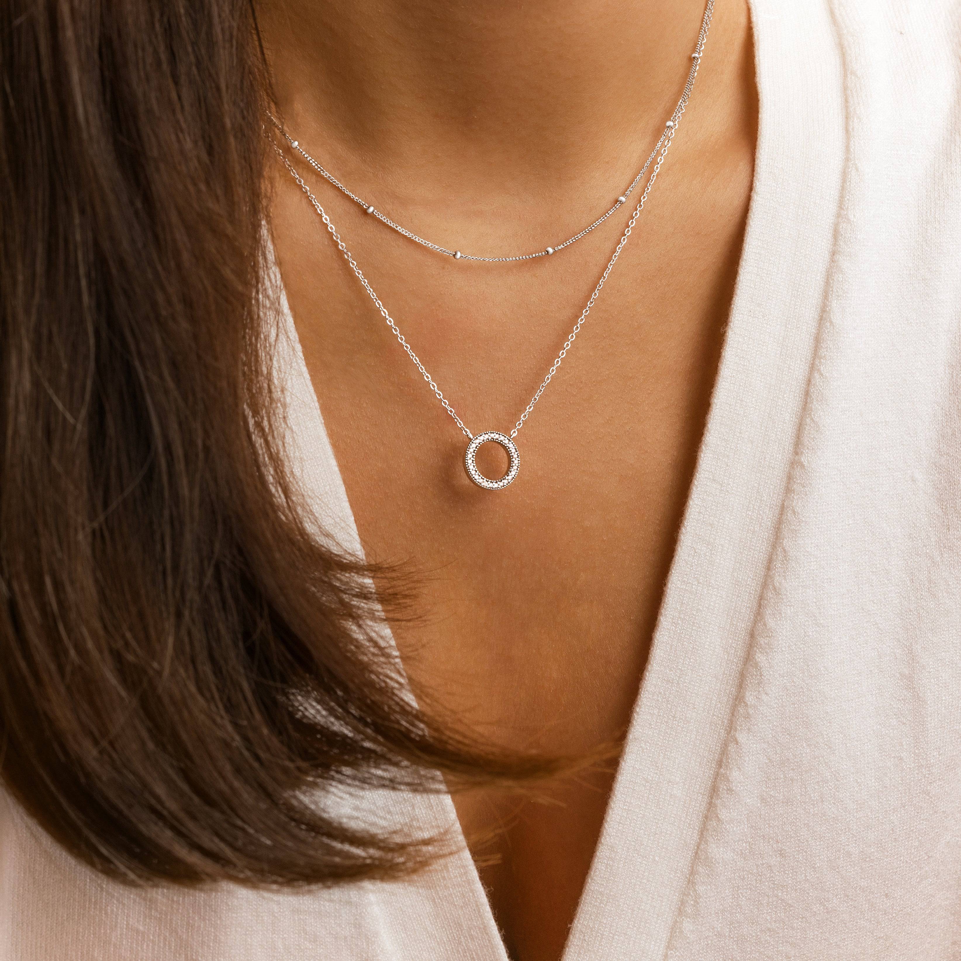 "Radiant Circle" Necklace - SophiaJewels