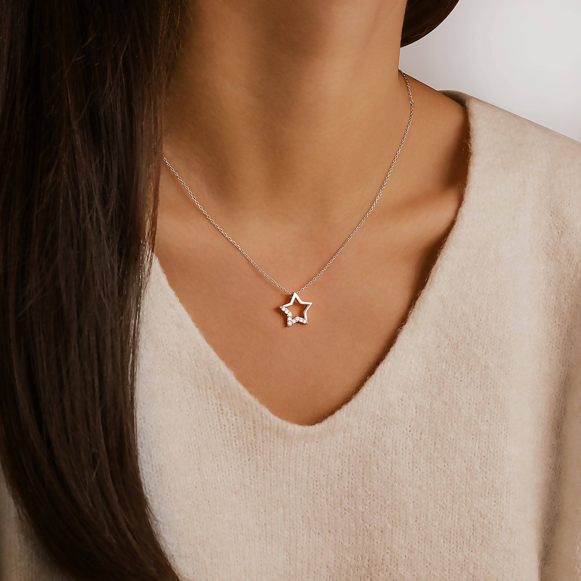 "Pentagonal Star" Necklace - SophiaJewels