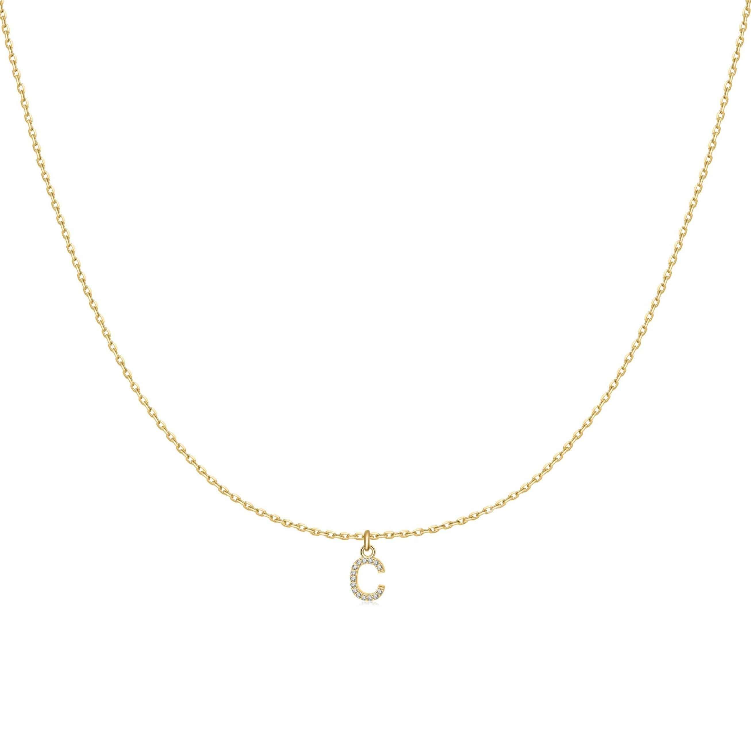 "Little Initial" Necklace - SophiaJewels