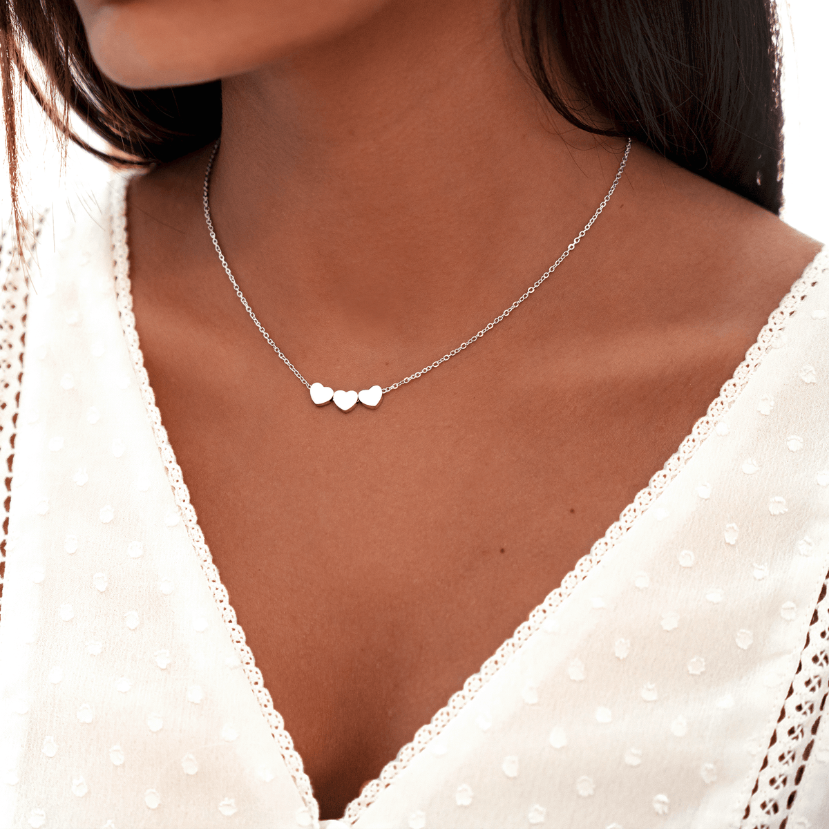 Hearts - 3 Times Love Necklace
