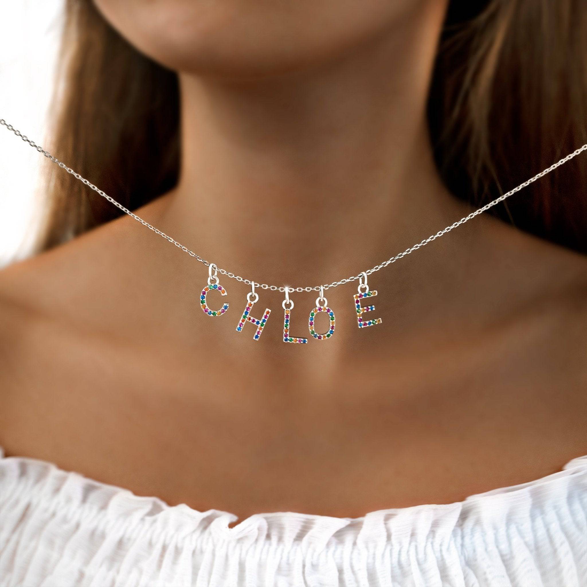 "Initial Colour" Necklace - SophiaJewels