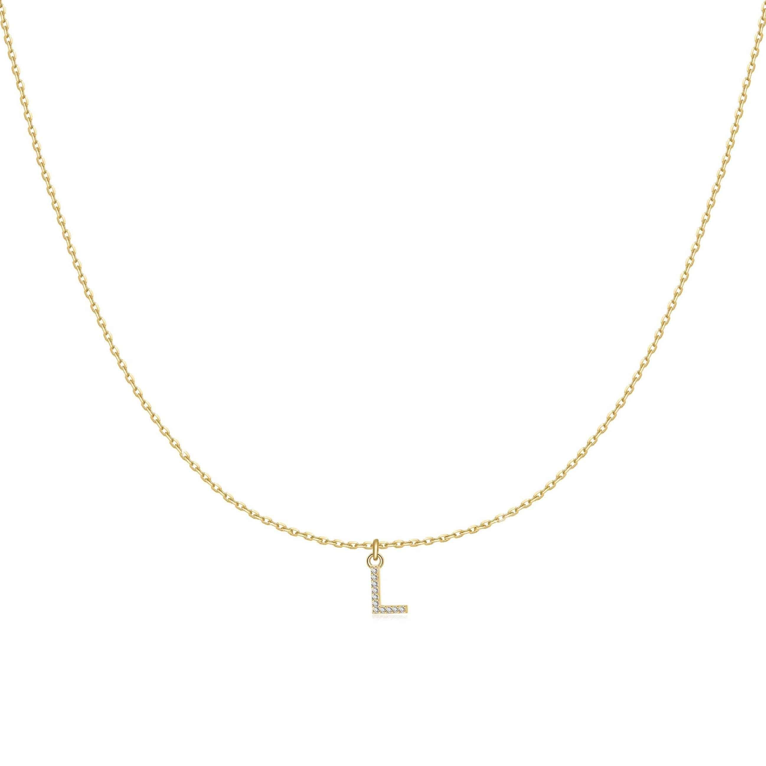 "Little Initial" Necklace - SophiaJewels