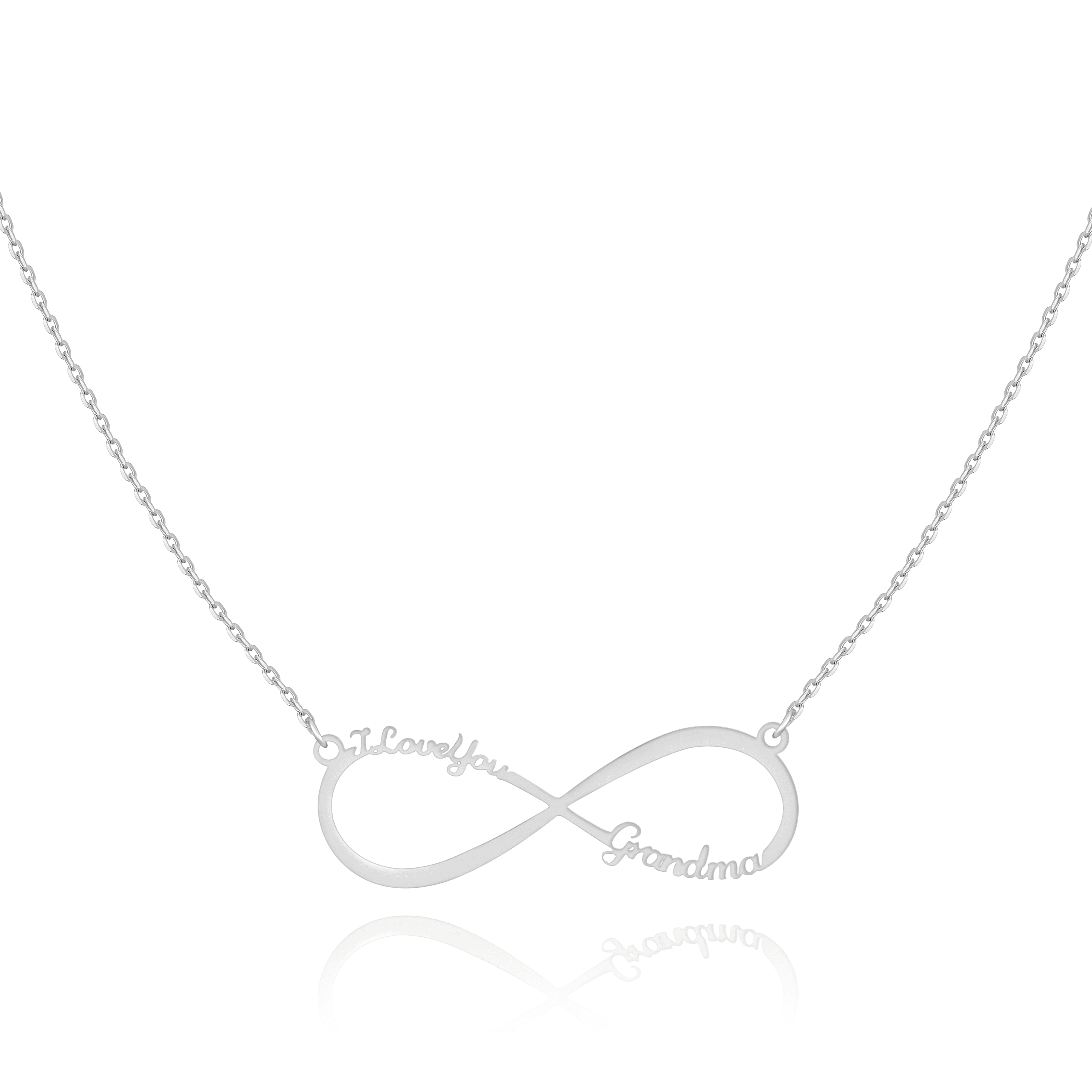 "I Love You Grandma" Necklace ~ Gold/Rose Gold/Silver - SophiaJewels