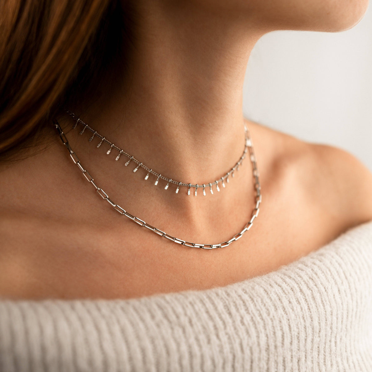 Square Link Necklace