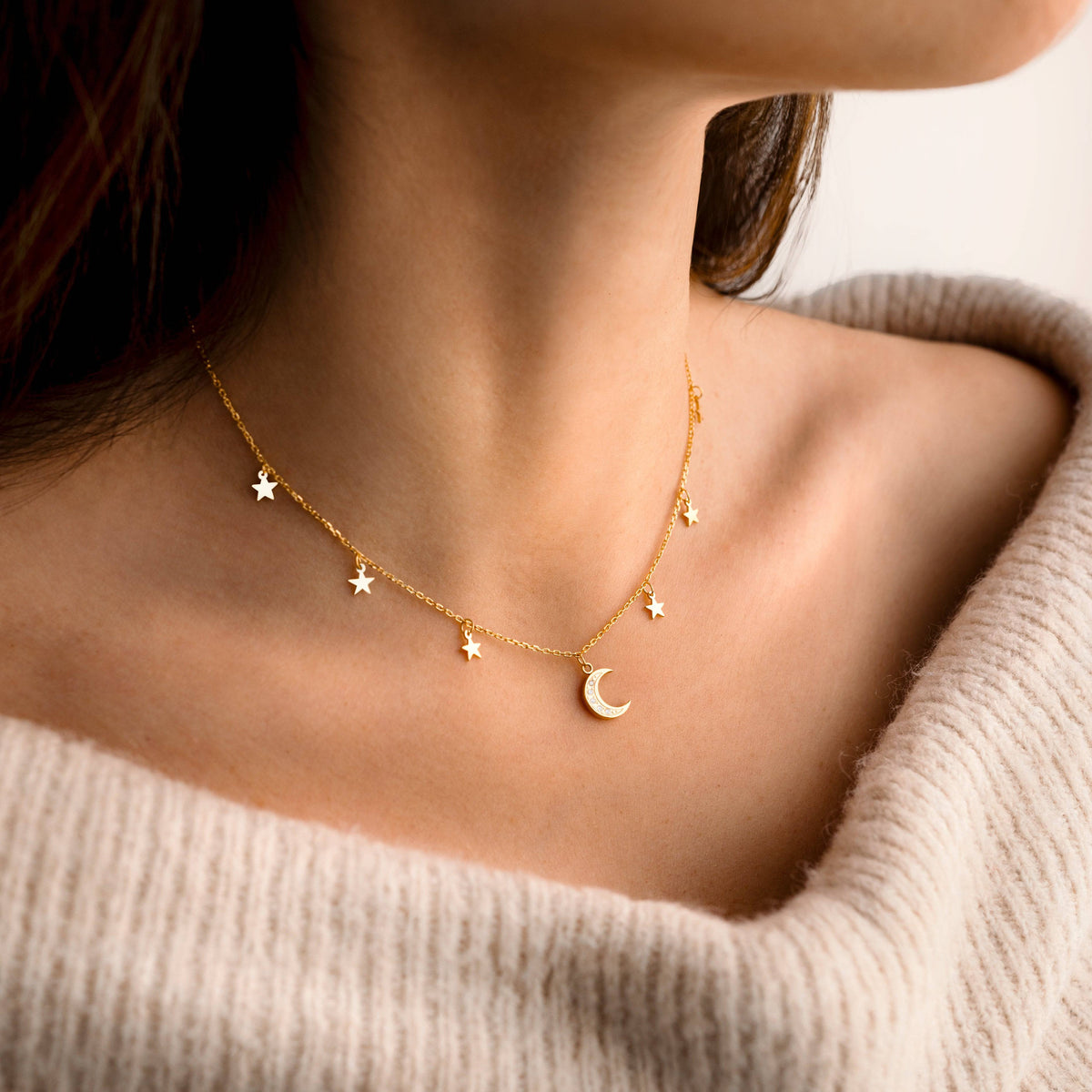 Starry Moon Necklace