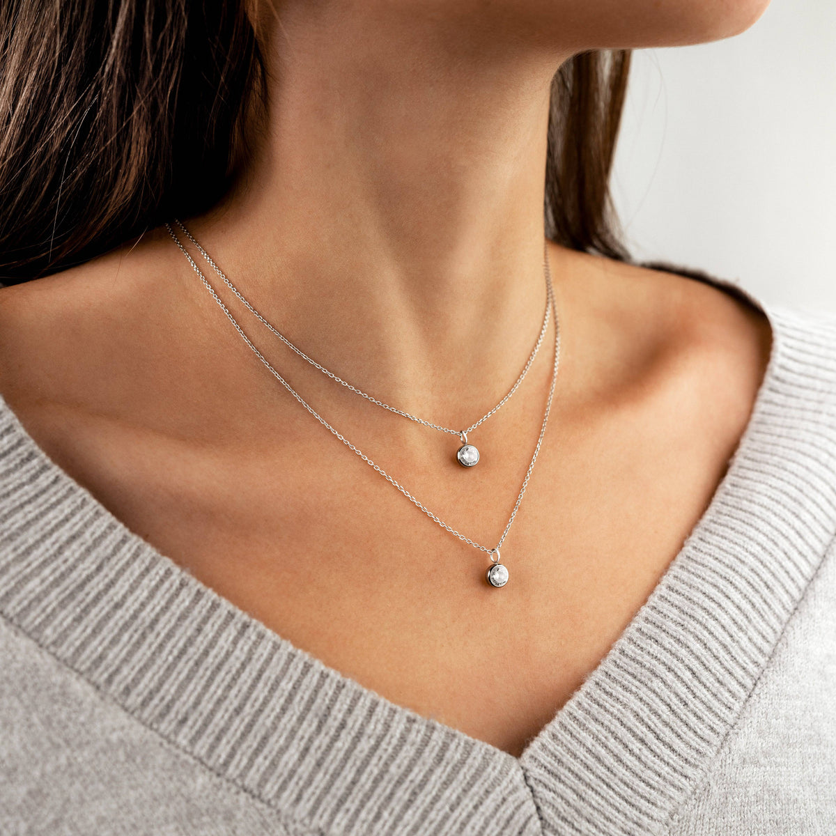Zirconia Circle Necklace