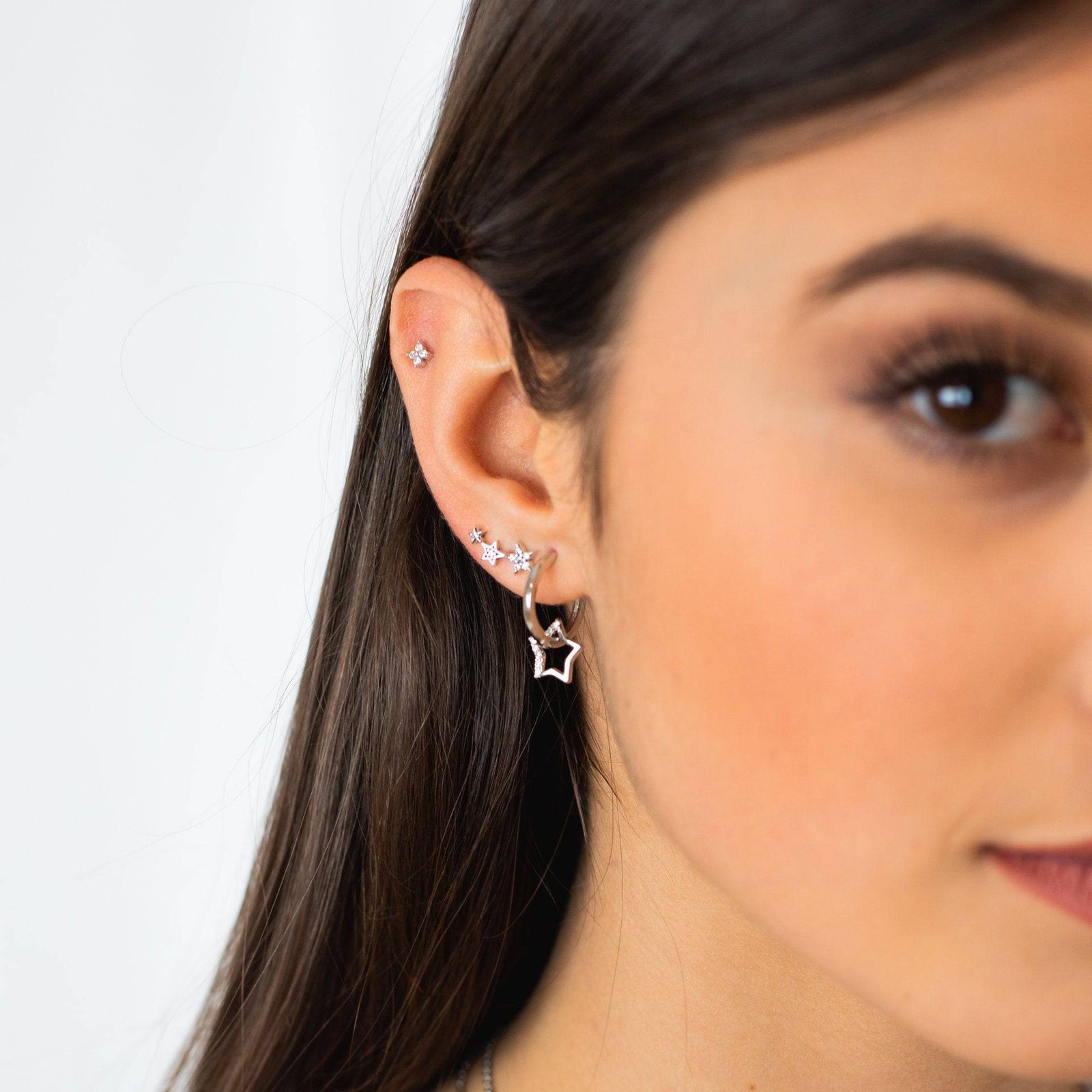 Crystal Flower Earrings