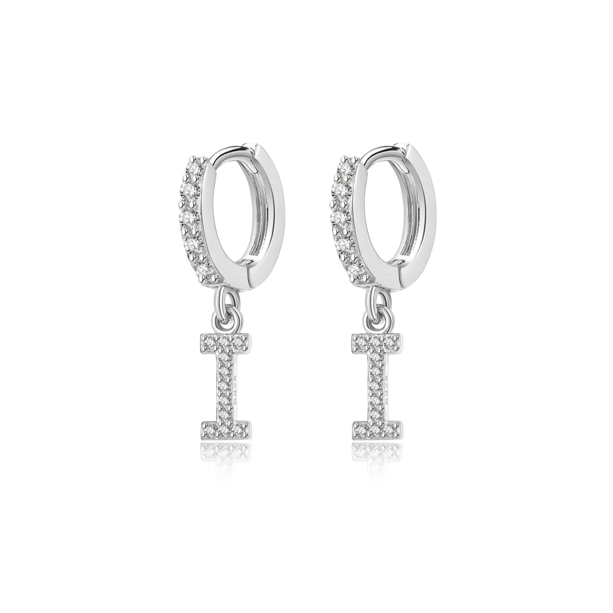 "Initial Hoops" Earrings - SophiaJewels