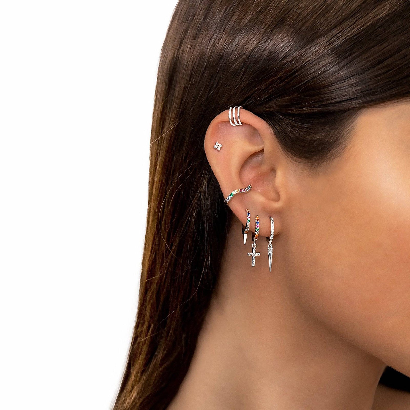 Pendulum Hoop Earrings