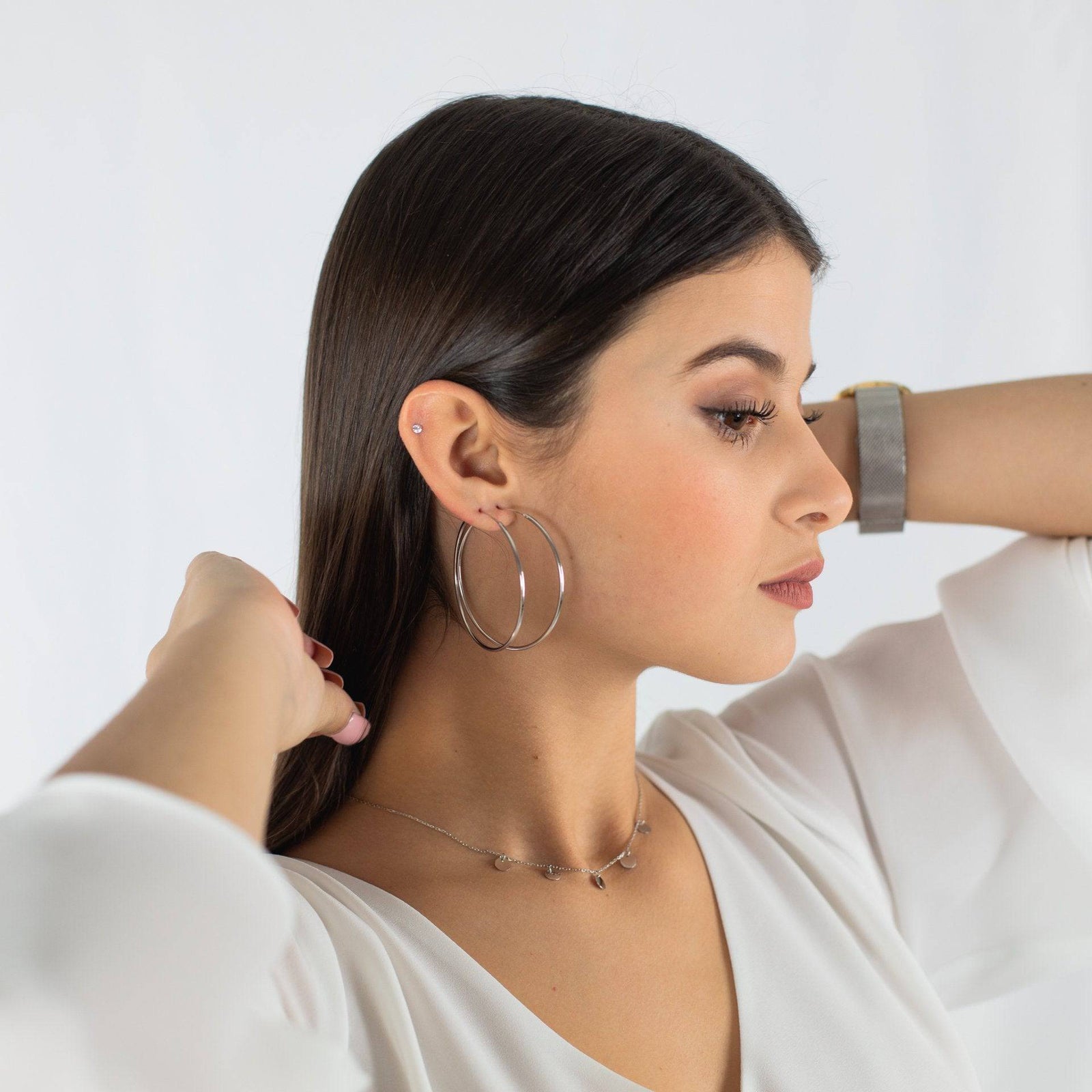 Slim Hoop Earrings