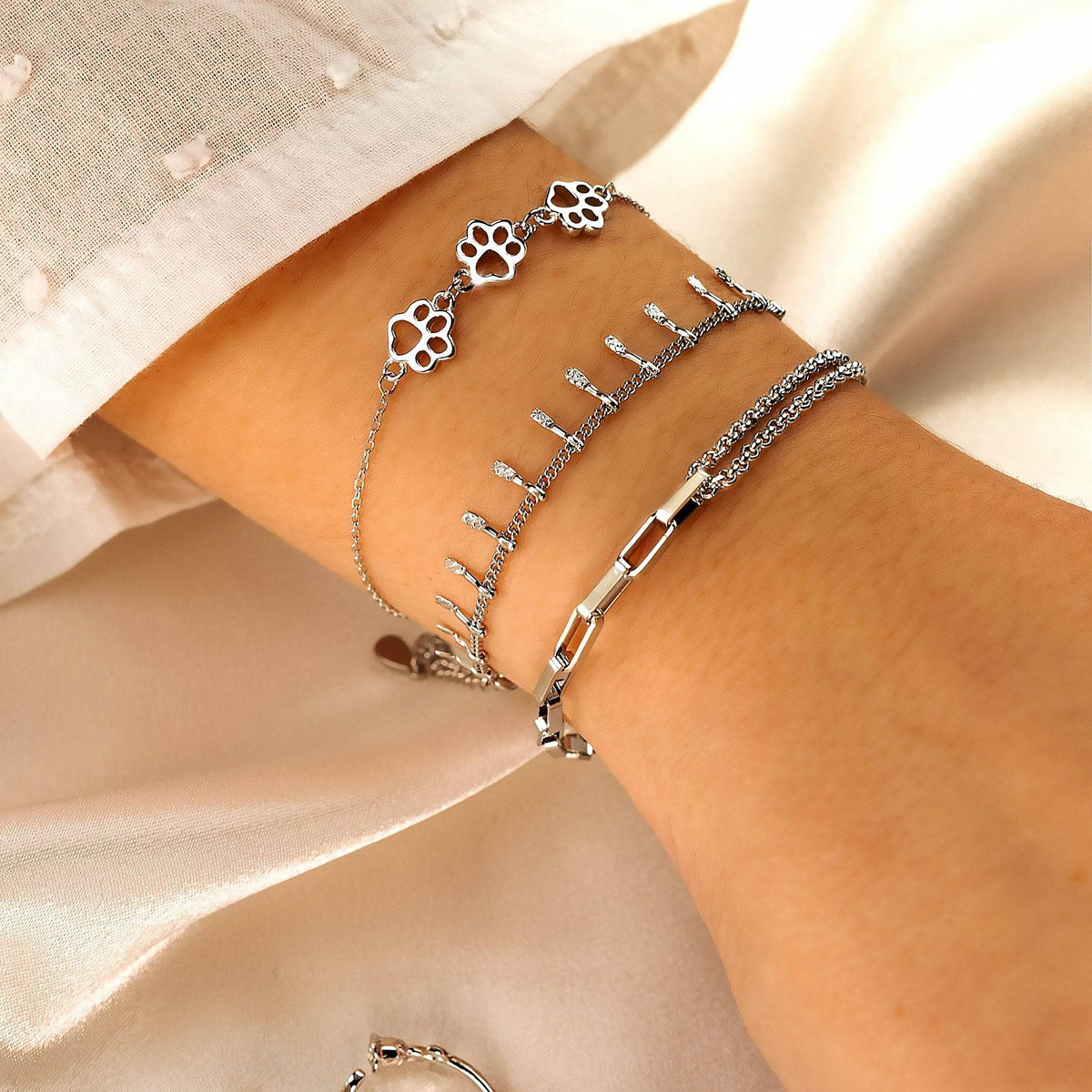 Trio Pet Prints Bracelet