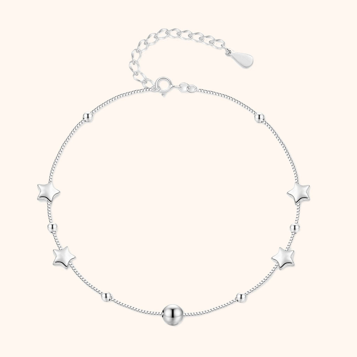 "Stars and Beads" Anklet - SophiaJewels