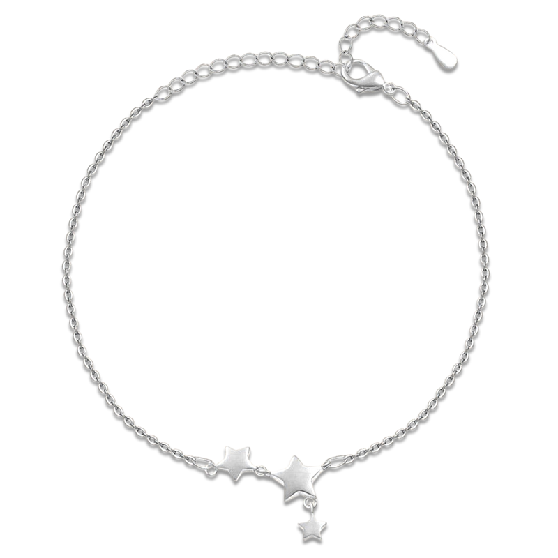 Shiny Star Anklet - SophiaJewels