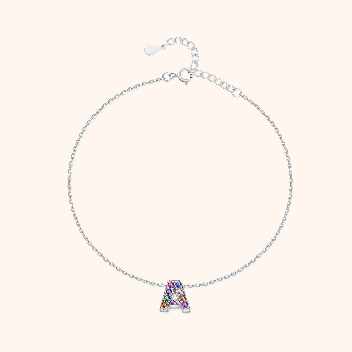 "Silver Initial" Anklet - SophiaJewels