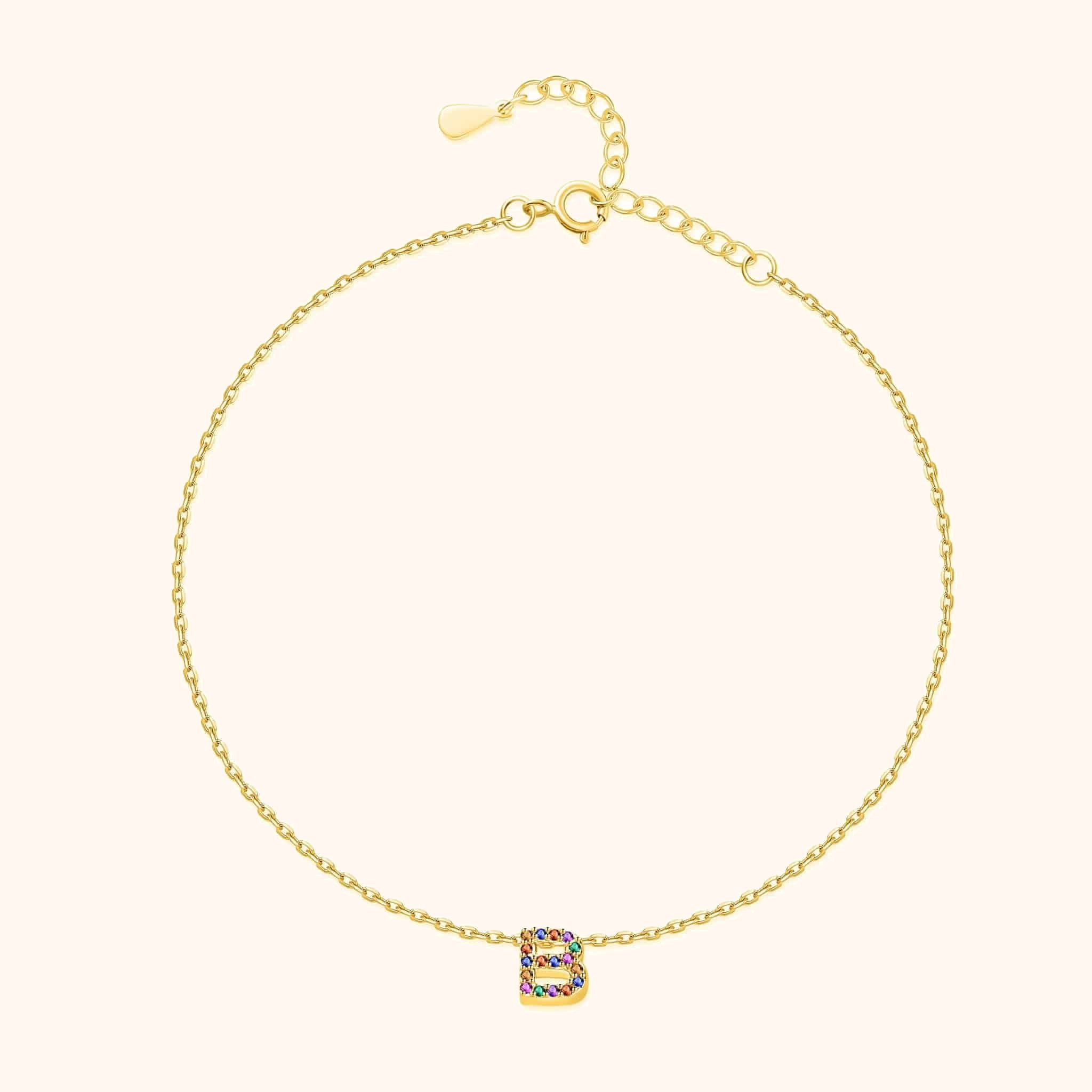 "Golden Initial" Anklet