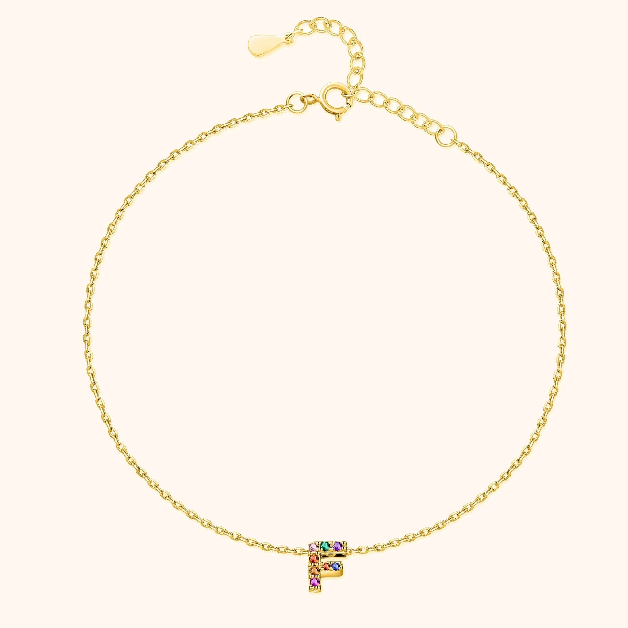 "Golden Initial" Anklet