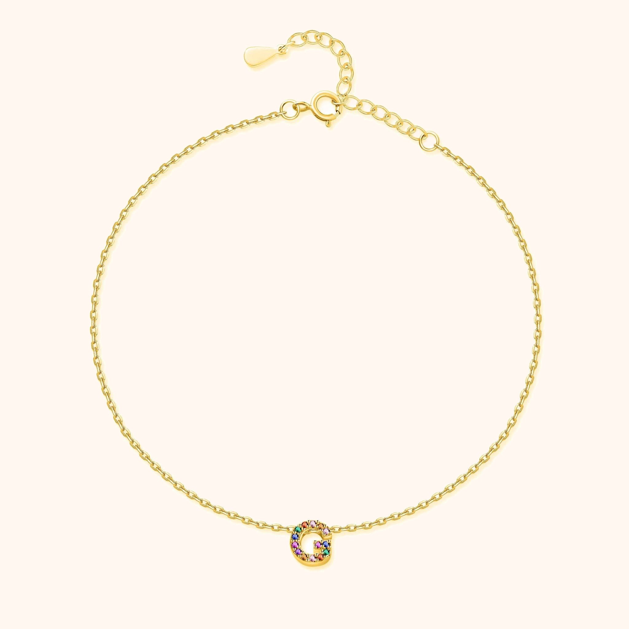 "Golden Initial" Anklet