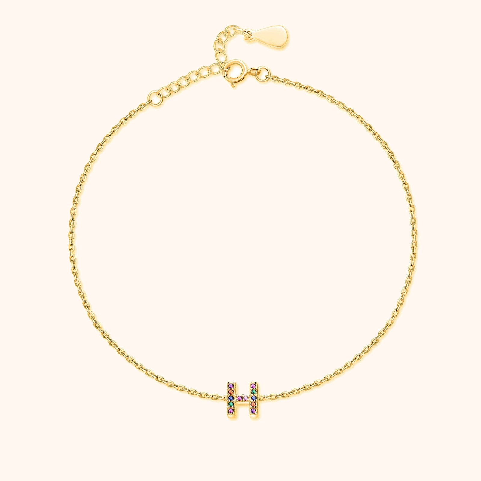 Irising Initial Anklet - SophiaJewels