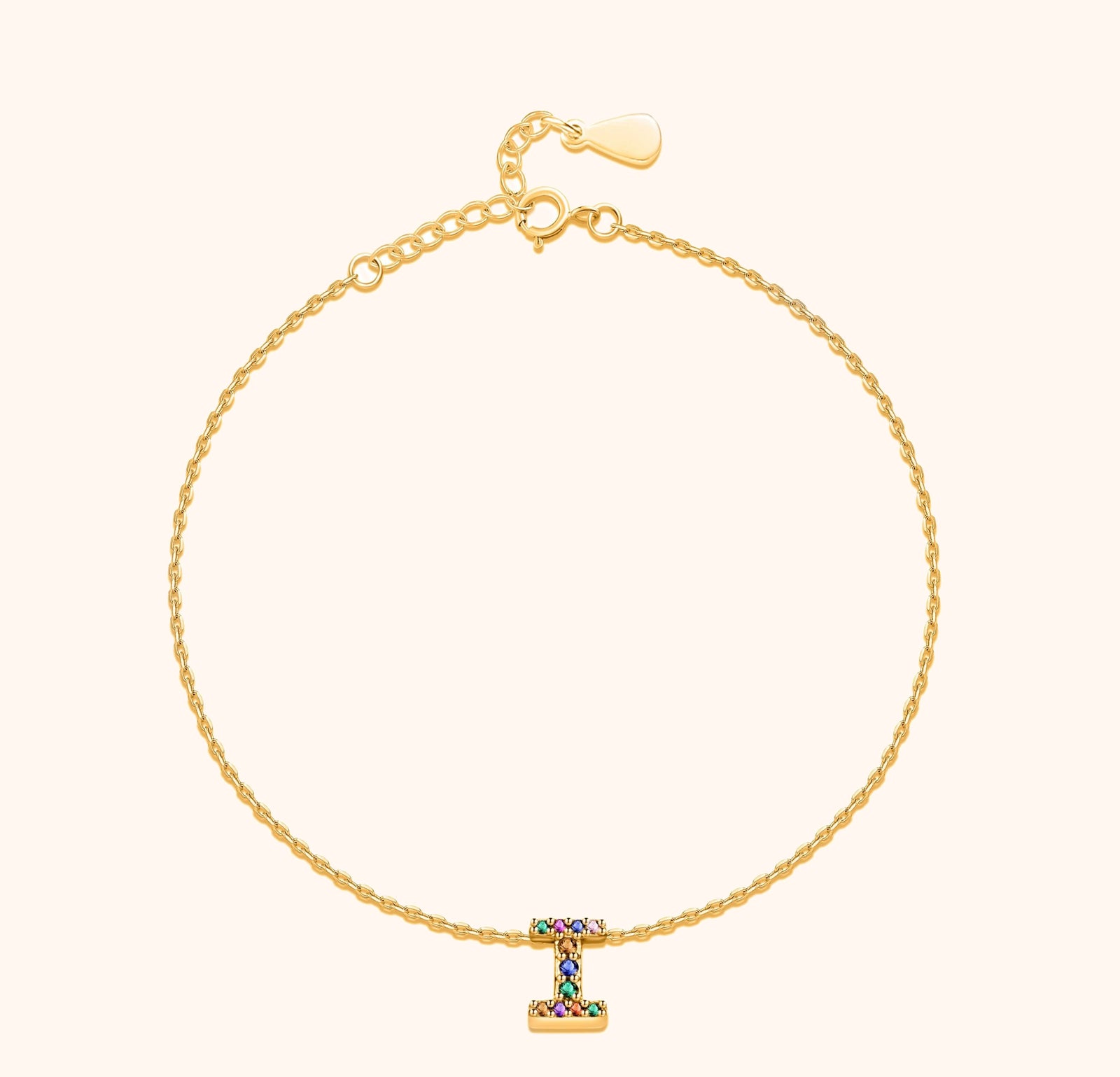 Irising Initial Anklet - SophiaJewels