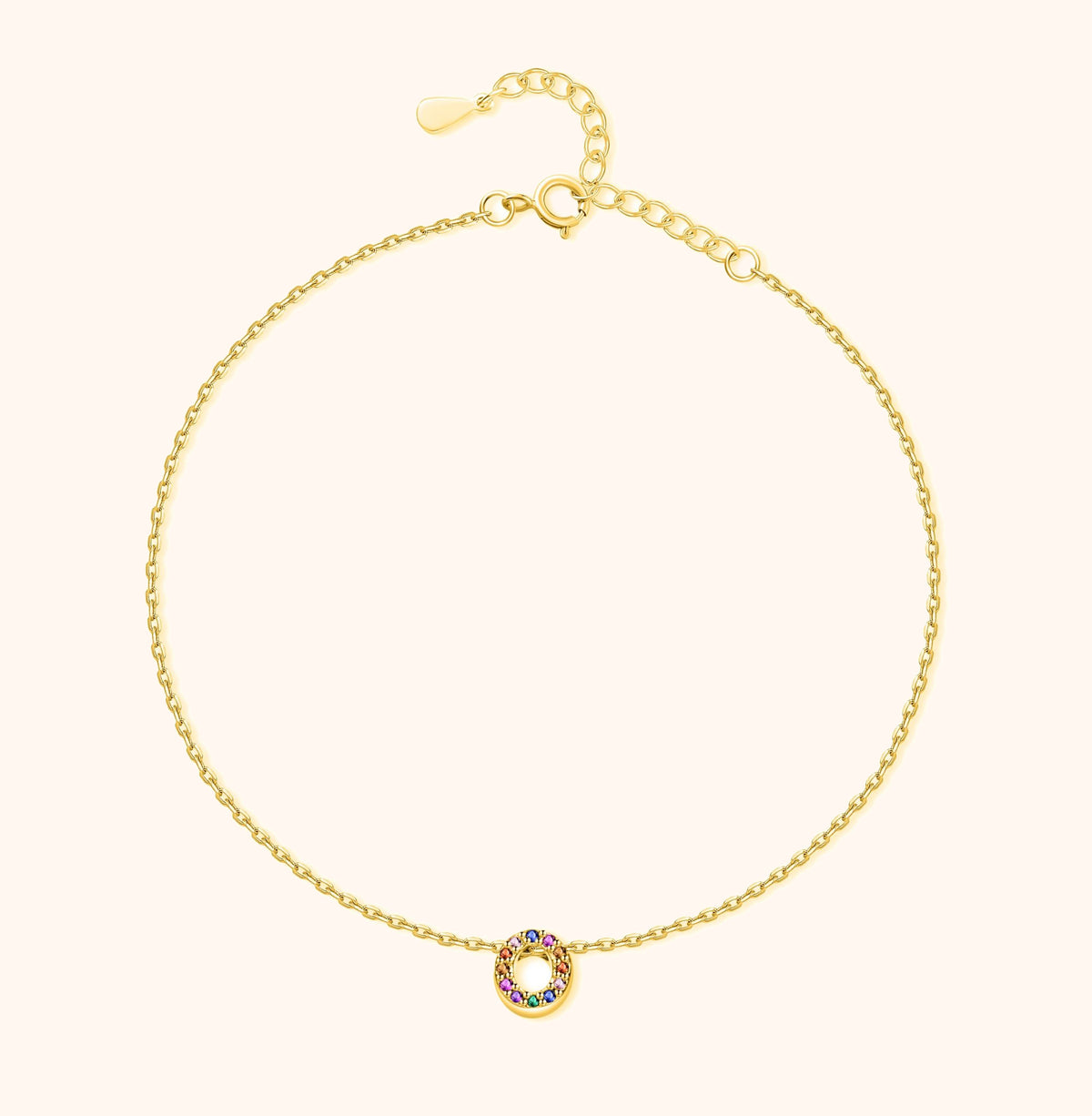 Irising Initial Anklet - SophiaJewels