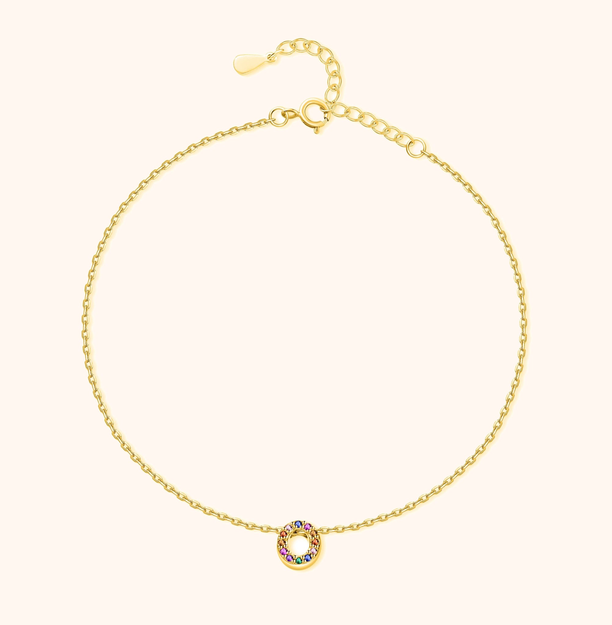 "Golden Initial" Anklet