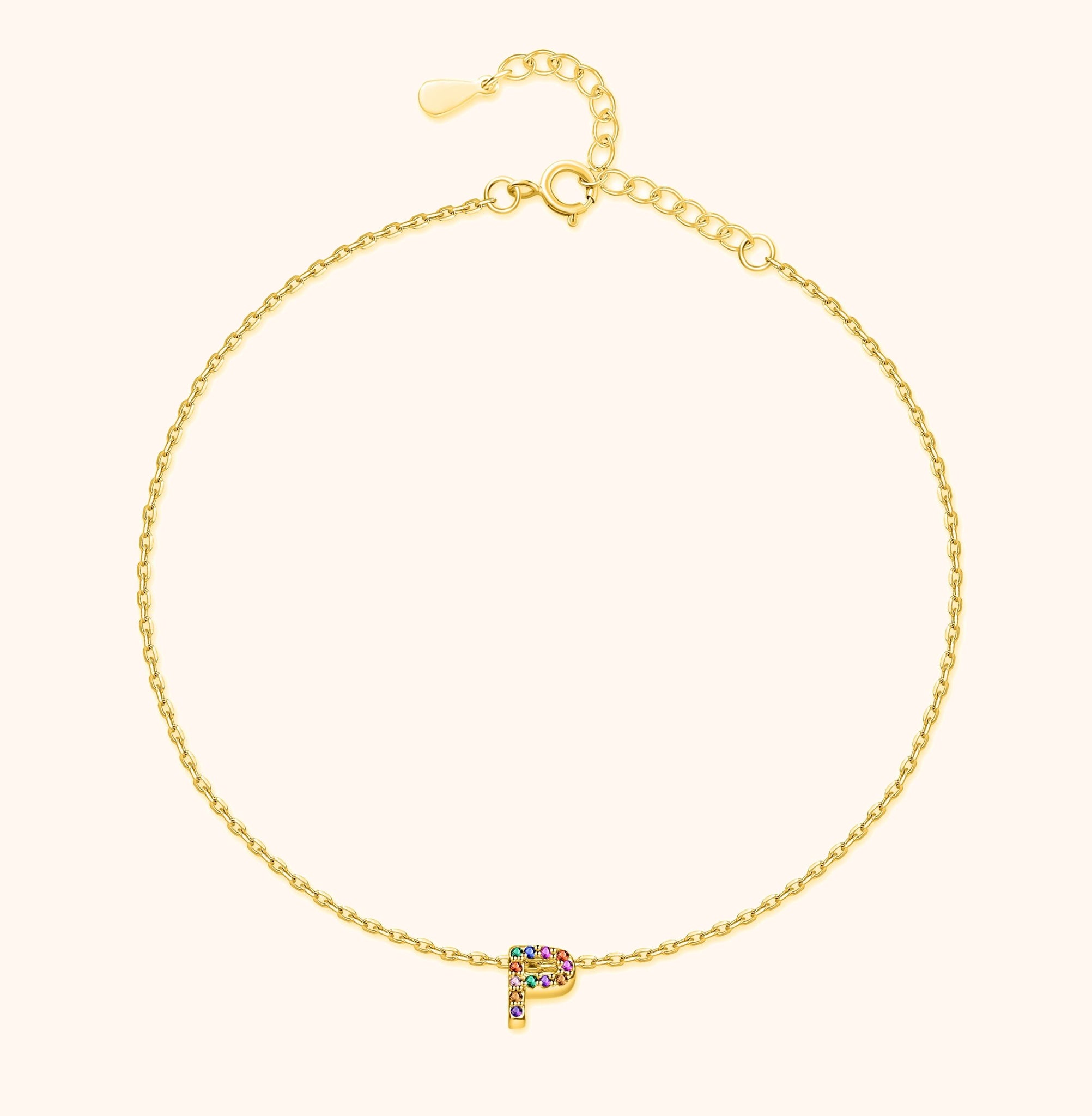 "Golden Initial" Anklet