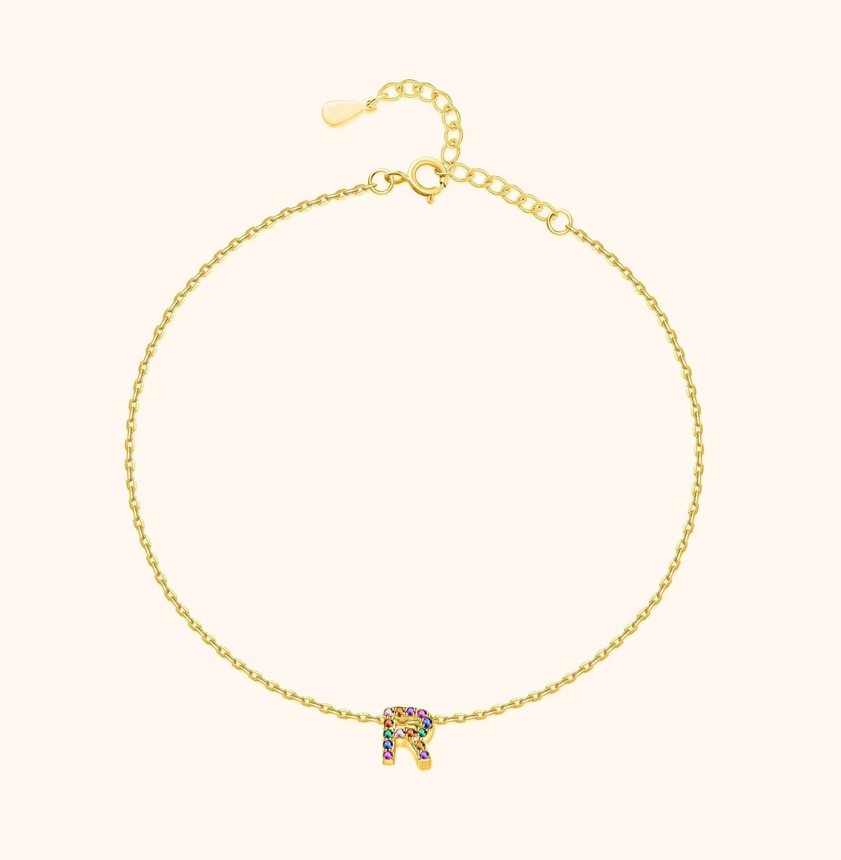 Irising Initial Anklet - SophiaJewels