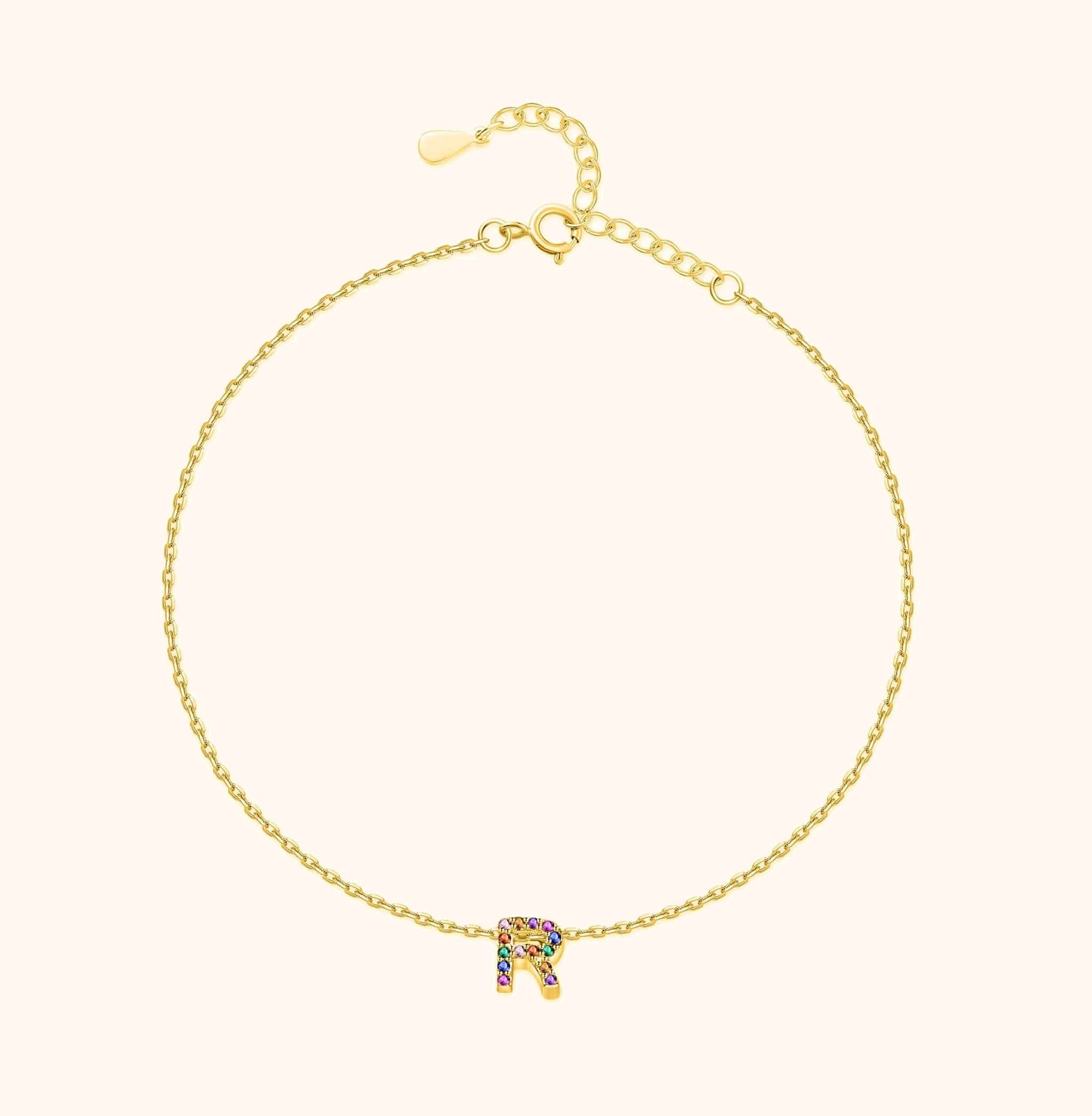 "Golden Initial" Anklet