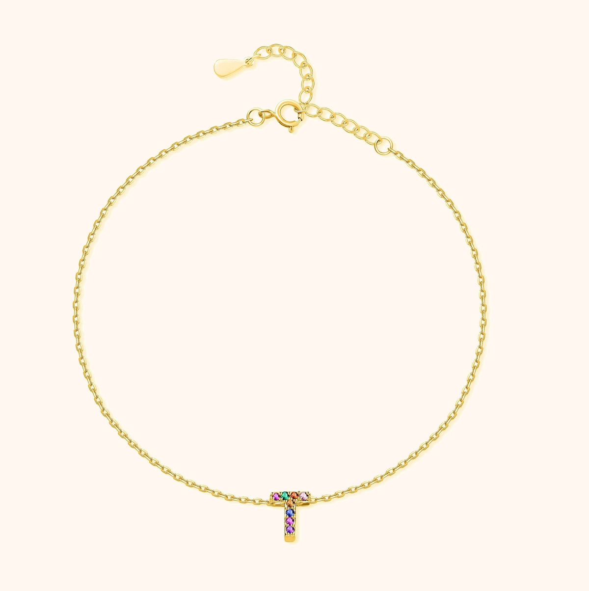Irising Initial Anklet - SophiaJewels
