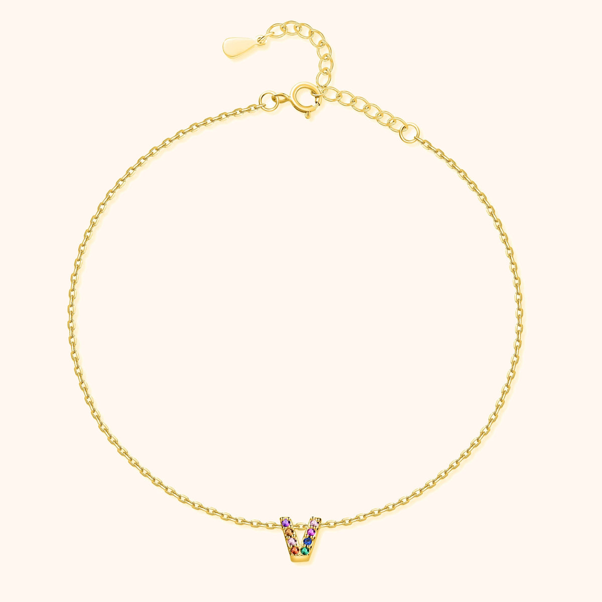 Irising Initial Anklet - SophiaJewels