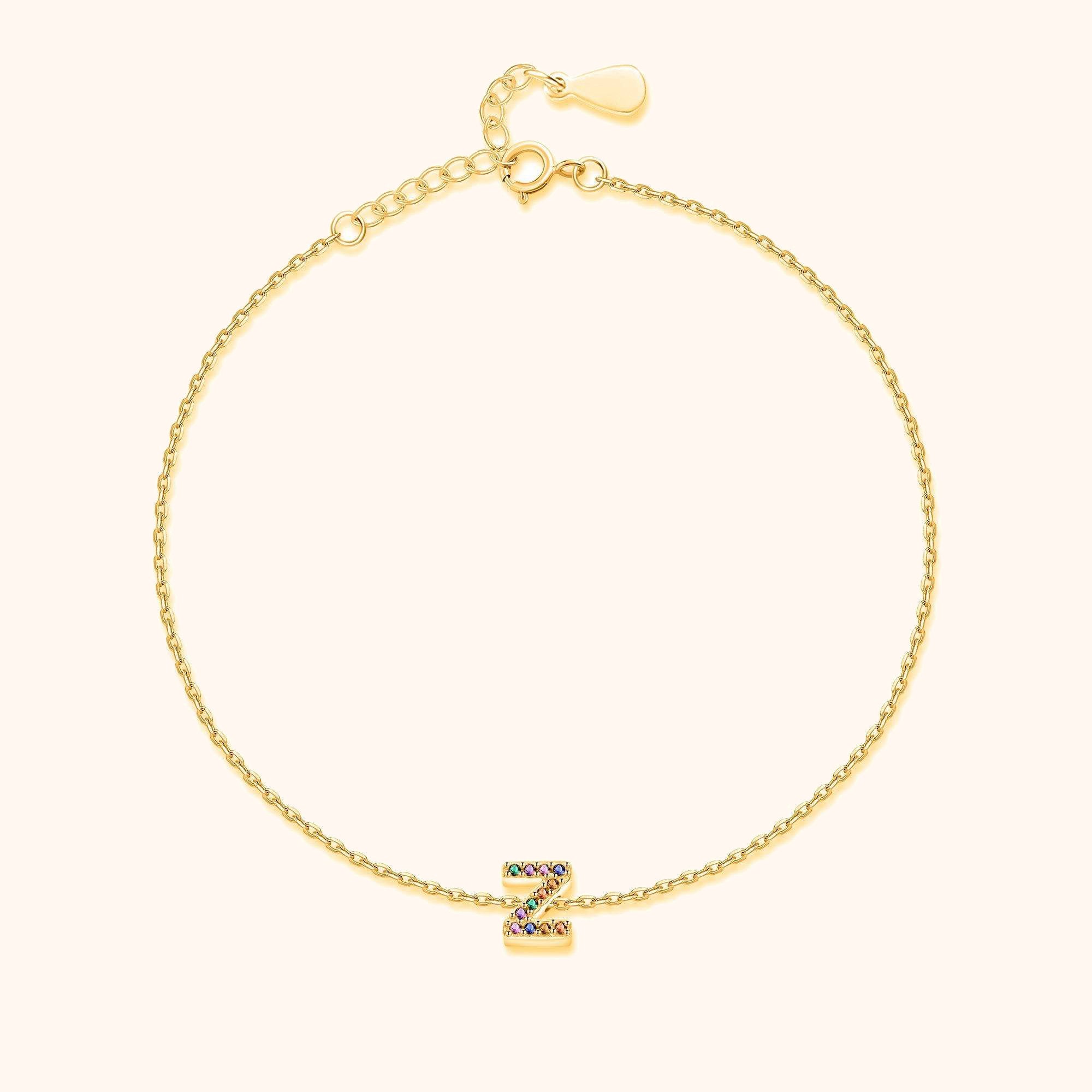 "Golden Initial" Anklet