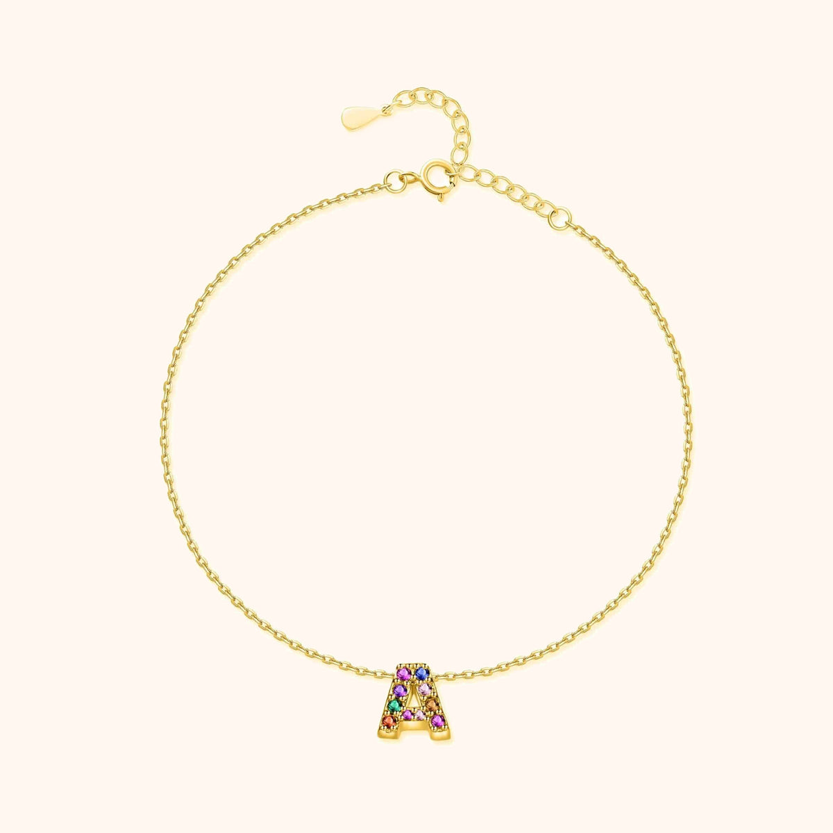 Irising Initial Anklet - SophiaJewels