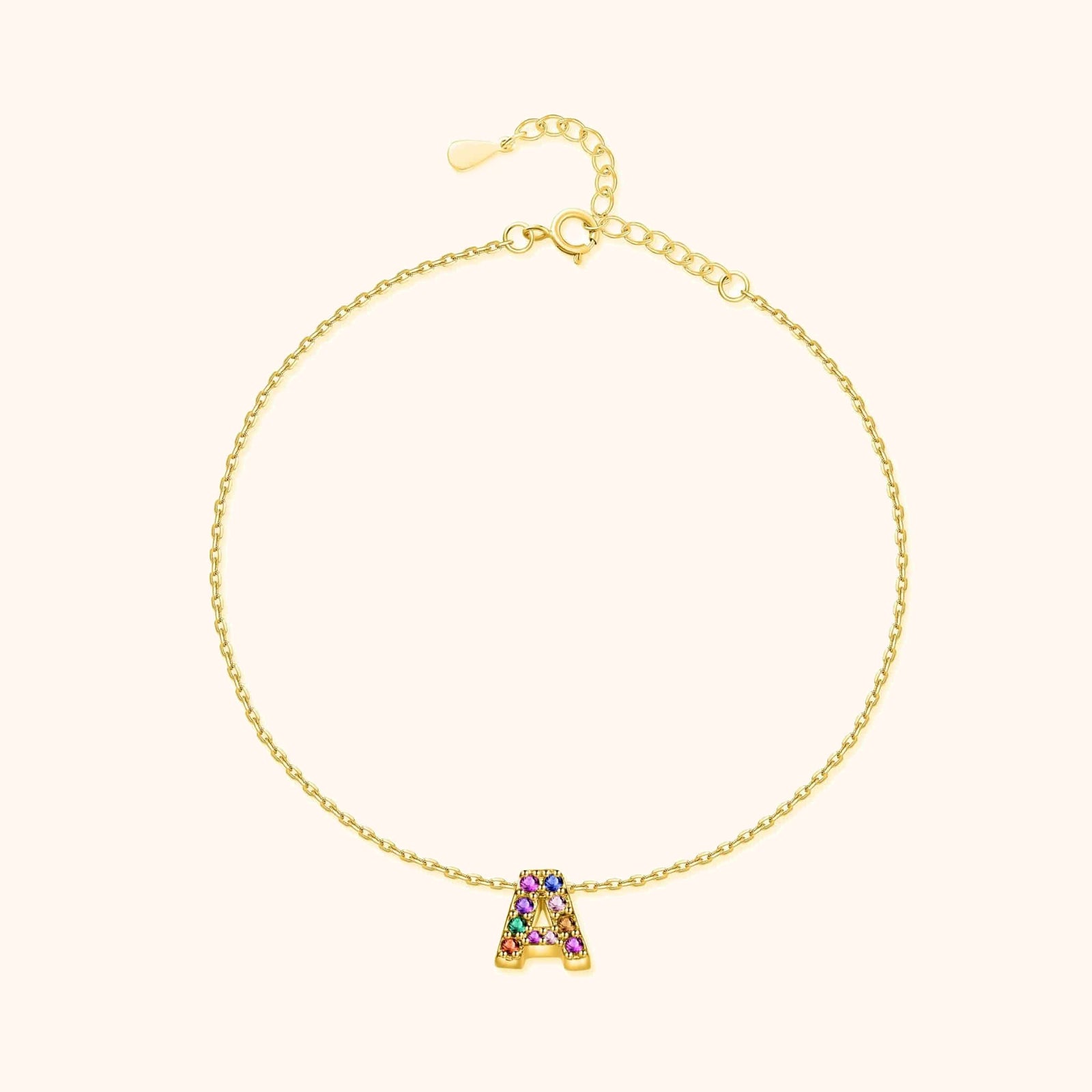 Irising Initial Anklet - SophiaJewels
