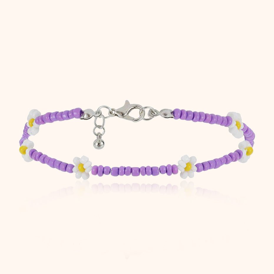 "Little Flowers" Anklet ~ Multicolour