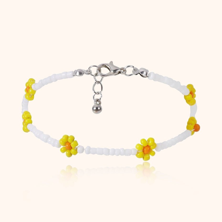 "Little Flowers" Anklet ~ Multicolour