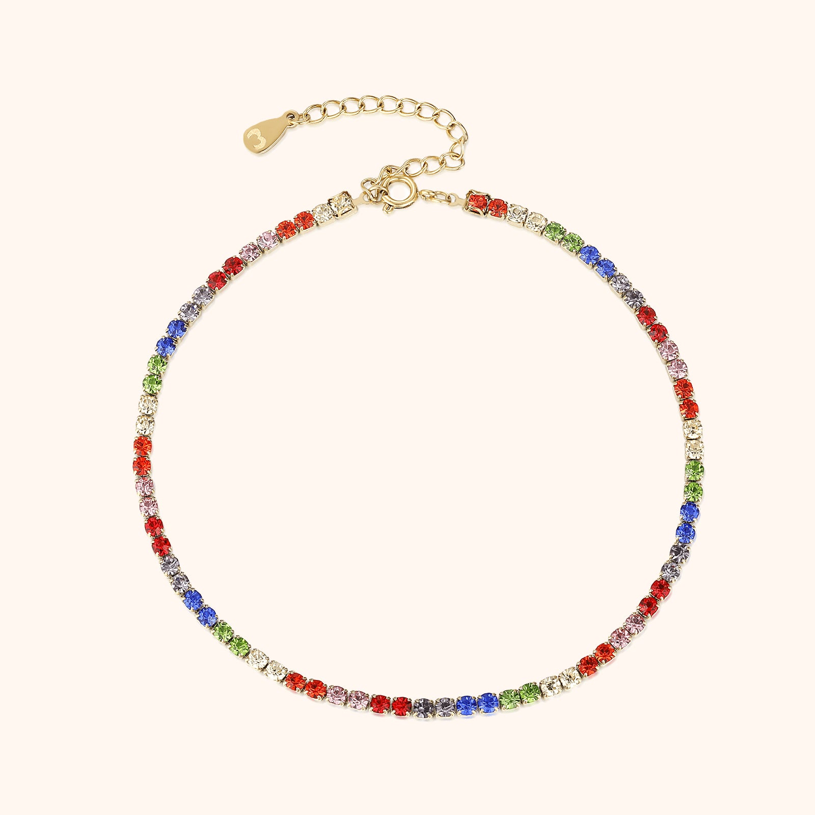 "Radiant Colour" Anklet - SophiaJewels