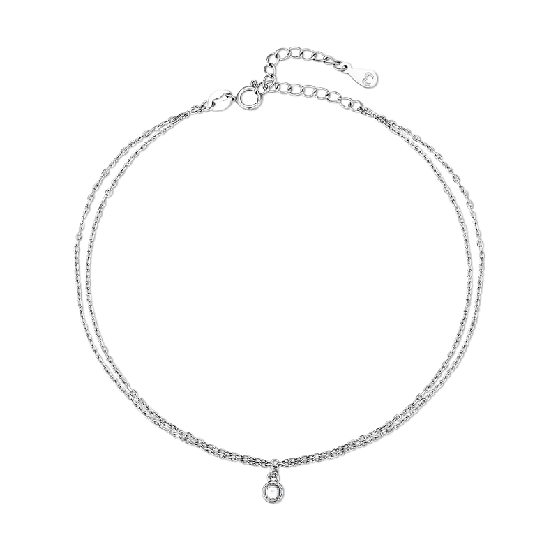 Illuminated Zircon Anklet - SophiaJewels