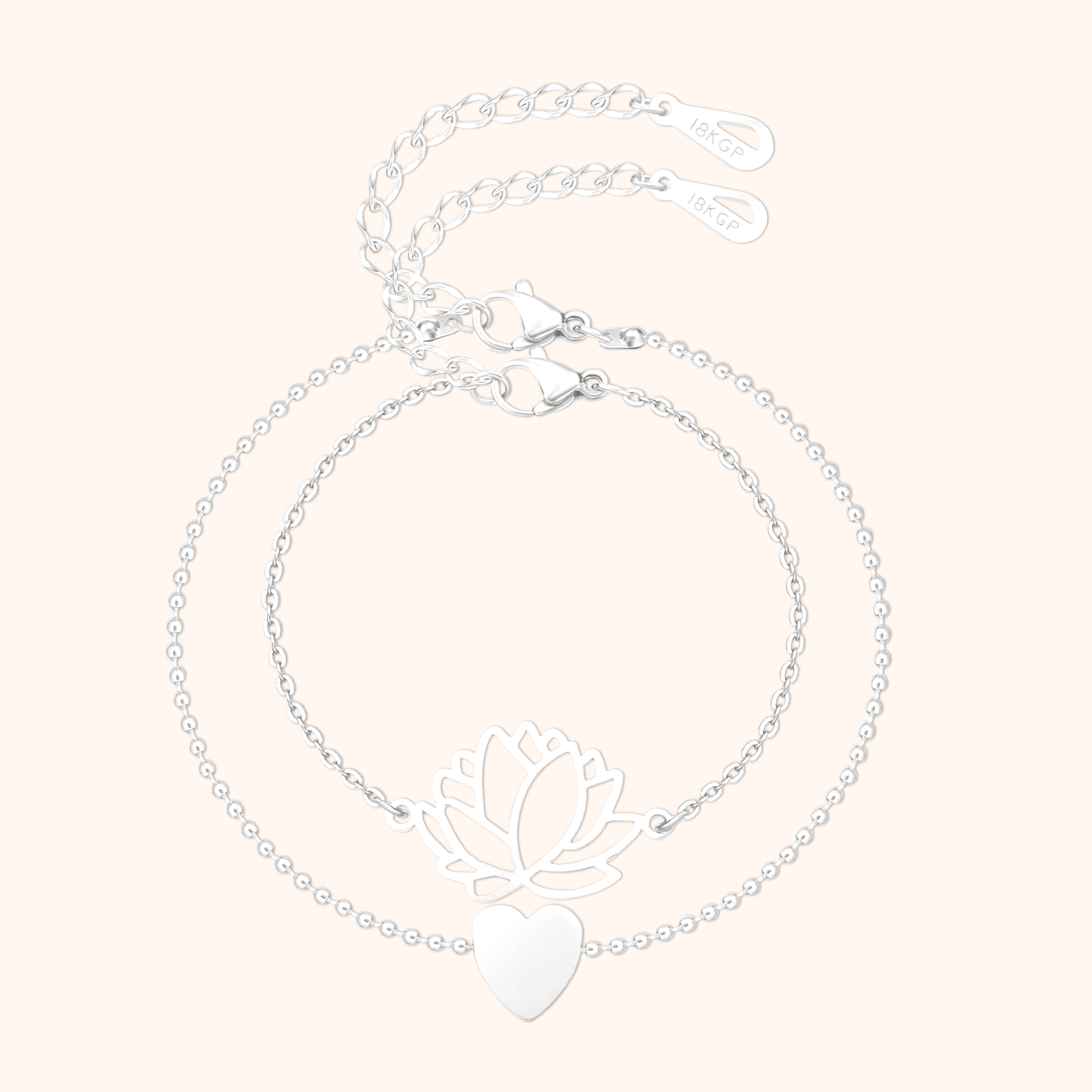 Lotus-Heart Bracelet - SophiaJewels