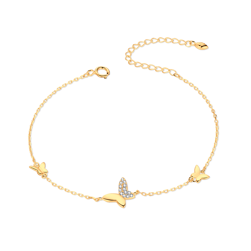 Three Butterfly Bracelet - SophiaJewels