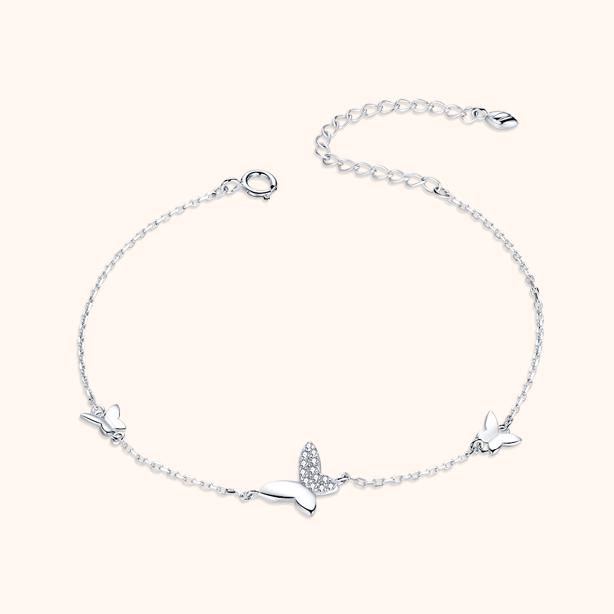 Three Butterfly Bracelet