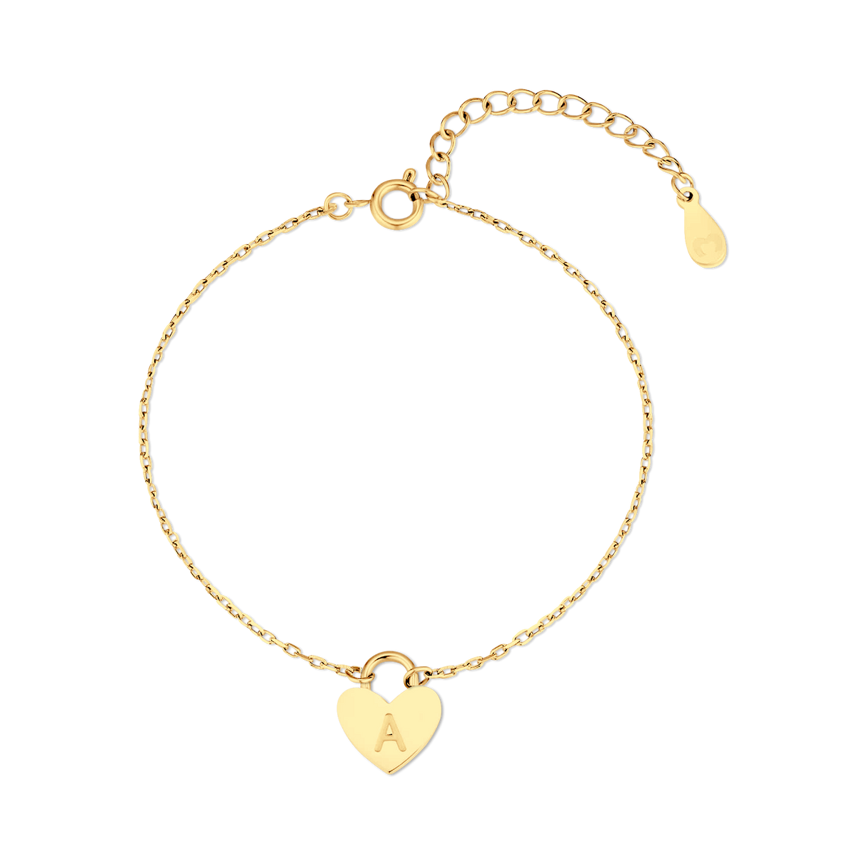 Initial Heart Bracelet - SophiaJewels