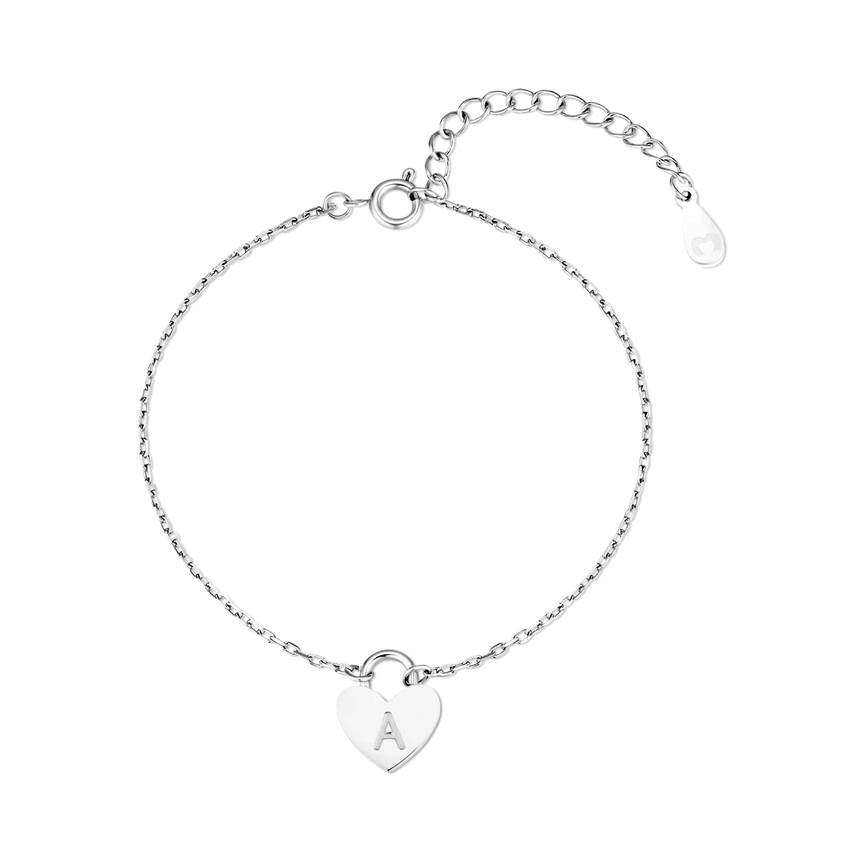 Initial Heart Bracelet - SophiaJewels