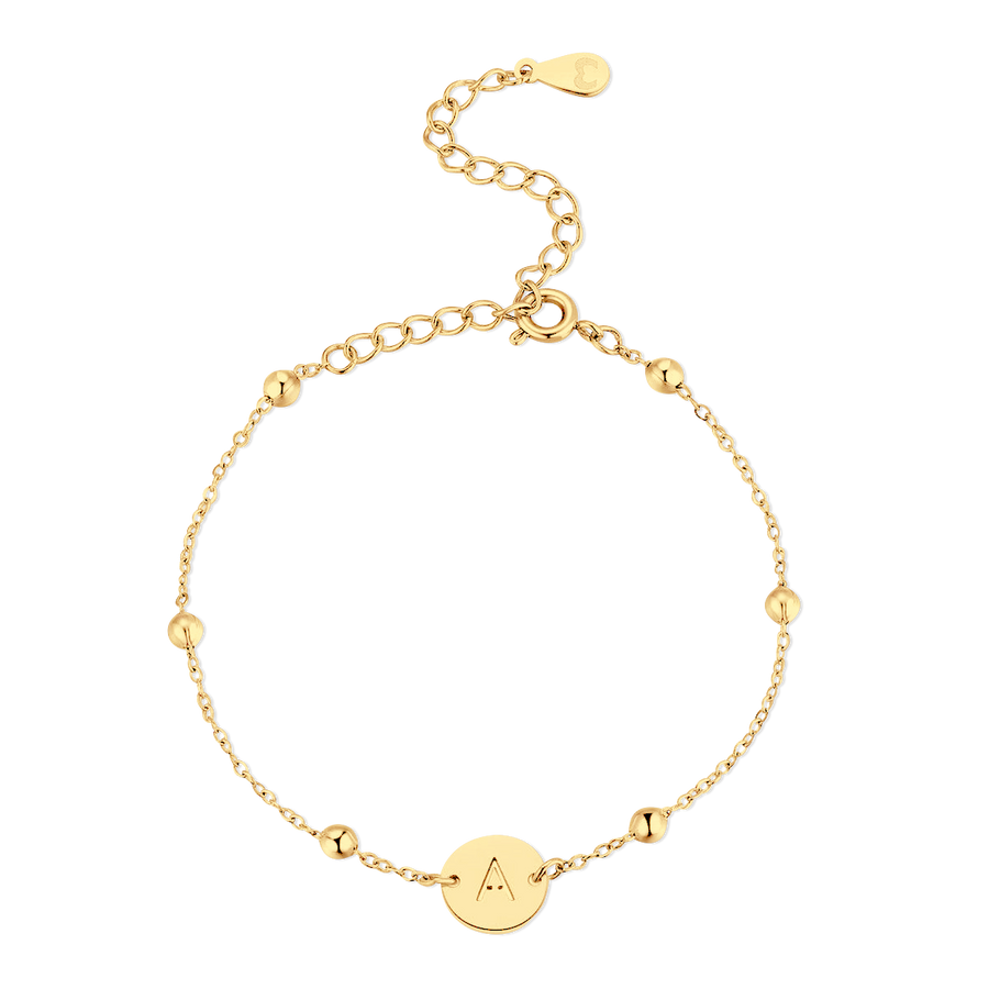 Initial Circle Bracelet - SophiaJewels